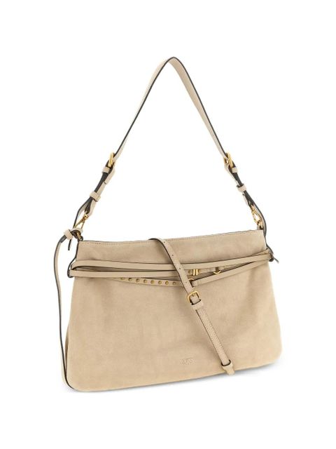 PINKO stud-belt shoulder bag - Neutrals