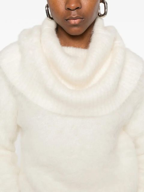 TOTEME funnel-neck sweater - White