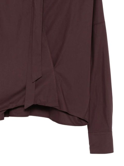 Alysi wrap-effect blouse - Purple