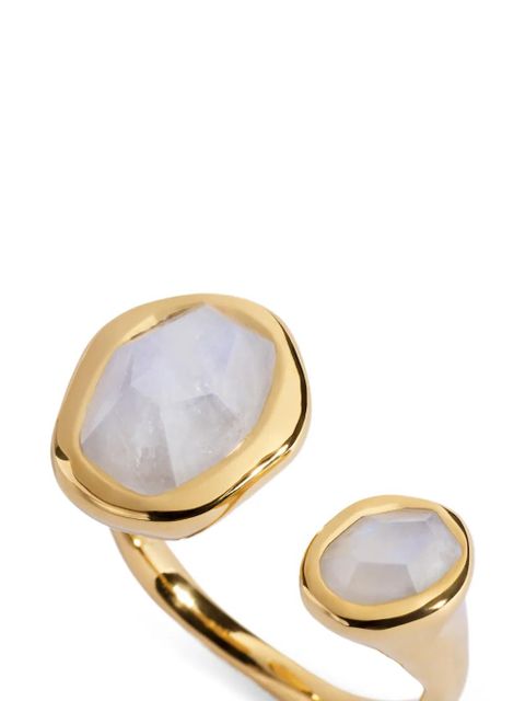 Monica Vinader gemstone Odyssey open ring - Gold