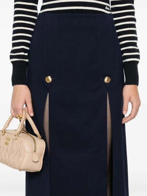 Chloé side-slits midi skirt - Blue
