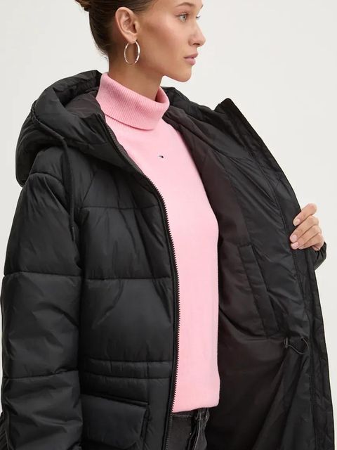 Tommy Jeans kurtka damska kolor czarny zimowa DW0DW18842