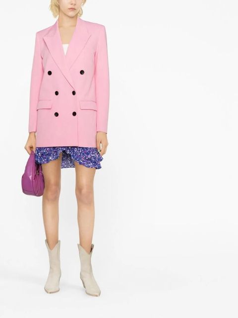 ISABEL MARANT Nevim double-breasted blazer - Pink