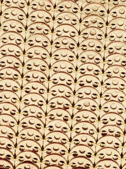 Rabanne 1969 Flip iconic discs shoulder bag - Red