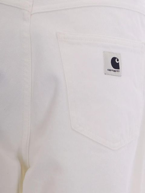 Carhartt WIP W' Brandon logo-patch jeans - White