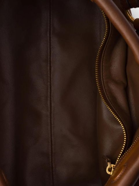 Prada Enchaîné leather buckle-strap shoulder bag - Brown - zdjęcie produktu nr 2