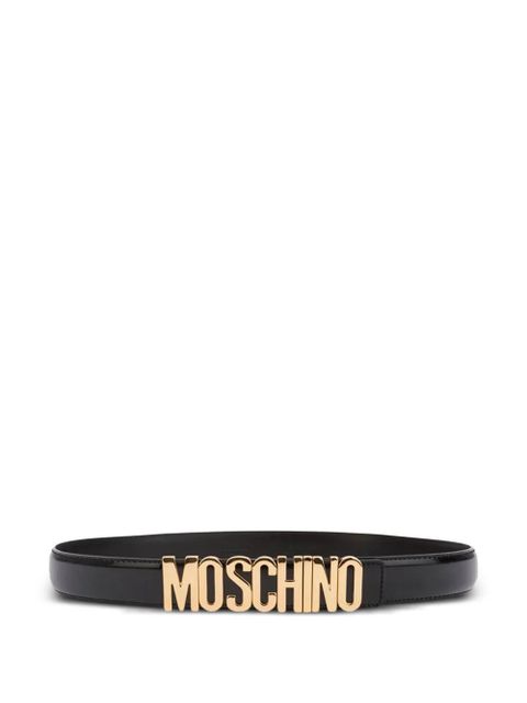 Moschino logo-detailed belt - Black - zdjęcie produktu nr 1