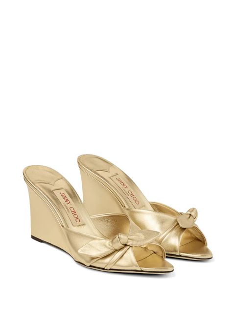 Jimmy Choo bow livi sandals - Gold - zdjęcie produktu nr 2