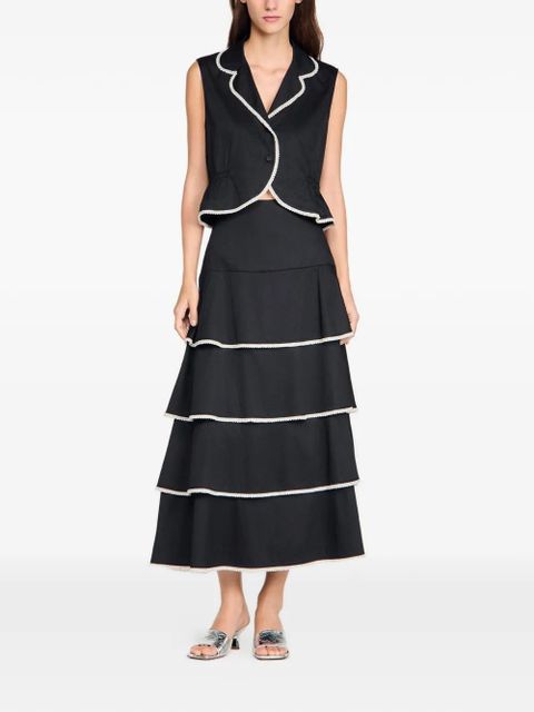 SANDRO sleeveless shirt - Black - zdjęcie produktu nr 2