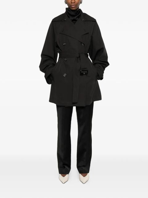 TOTEME buttoned belted trench coat - Black - zdjęcie produktu nr 2