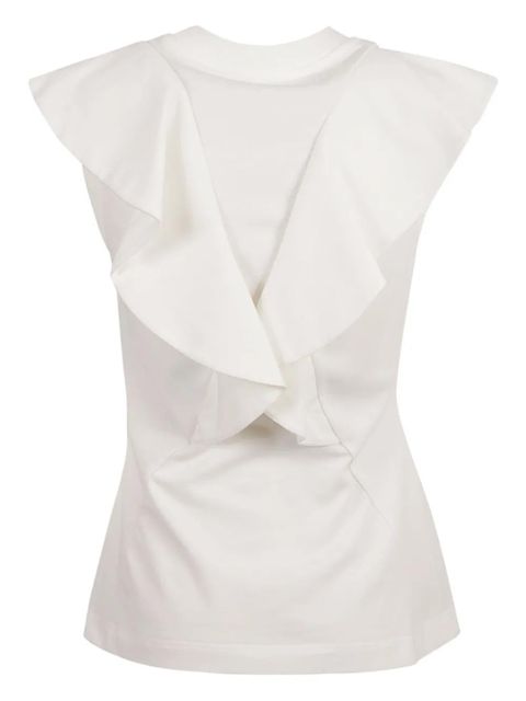 Alexander McQueen frill-embellished tank top - White - zdjęcie produktu nr 2