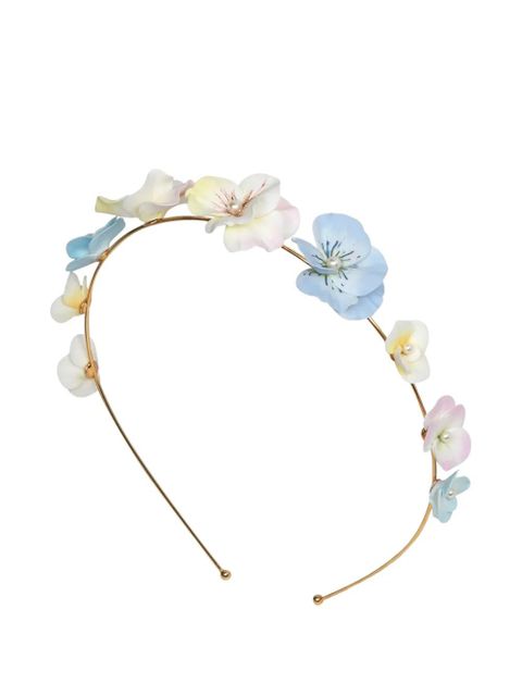 Jennifer Behr Anarosa floral-appliqué headband - Gold - zdjęcie produktu nr 1