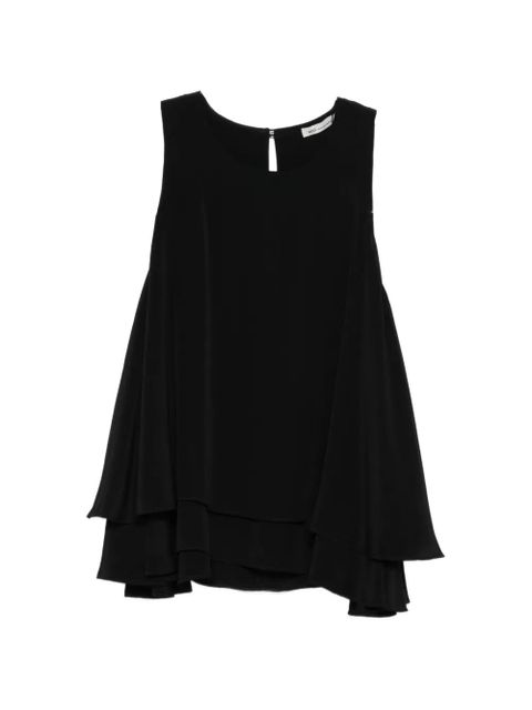 AMI Paris ruffled sleeveless top - Black - zdjęcie produktu nr 1