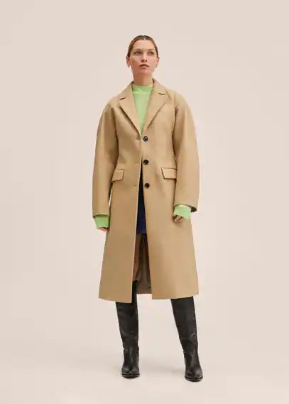 Wełniany płaszcz oversize