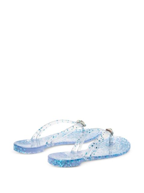 Casadei Jelly flip flops - White