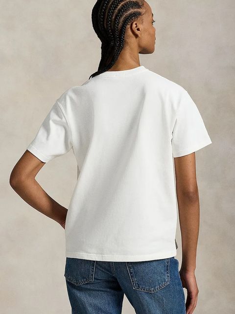 Polo Ralph Lauren t-shirt bawełniany damski kolor biały 211971712 - zdjęcie produktu nr 2