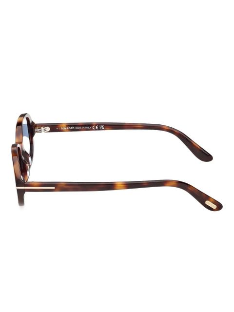 TOM FORD Eyewear oval-frame sunglasses - Brown