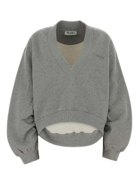 The Attico embroidered V-neck sweatshirt - Grey - zdjęcie produktu nr 1