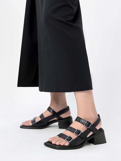 Vagabond Shoemakers sandały skórzane INES kolor czarny 5711-001-20