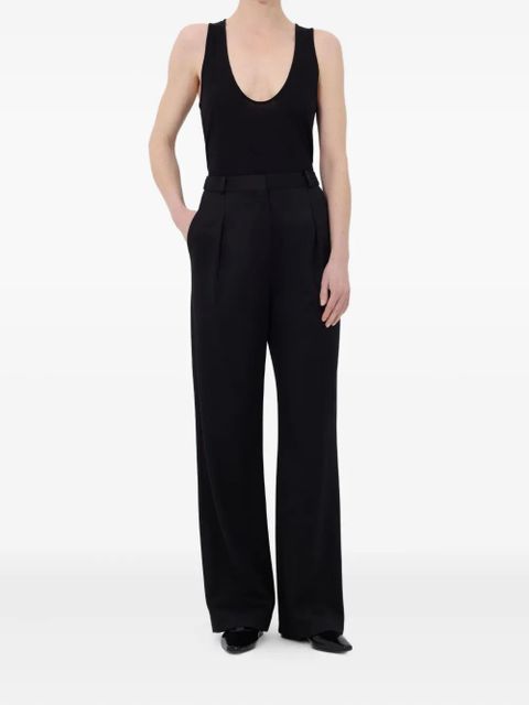 LouLou de Saison Garbo pleated-wool trousers - Black - zdjęcie produktu nr 2