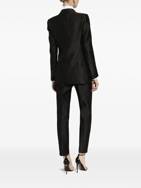 Dolce & Gabbana floral-jacquard blazer - Black