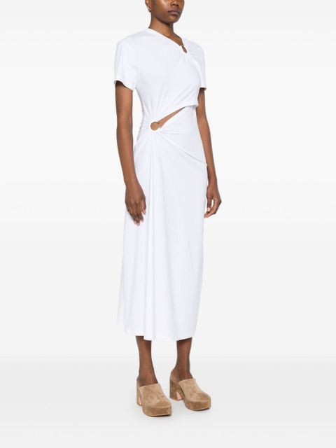 Rabanne jersey midi dress - White