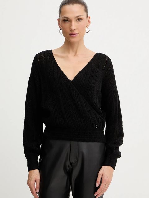 Guess sweter z dodatkiem wełny IZABELLA damski kolor czarny lekki W5BR90 Z3HQ0 - zdjęcie produktu nr 1