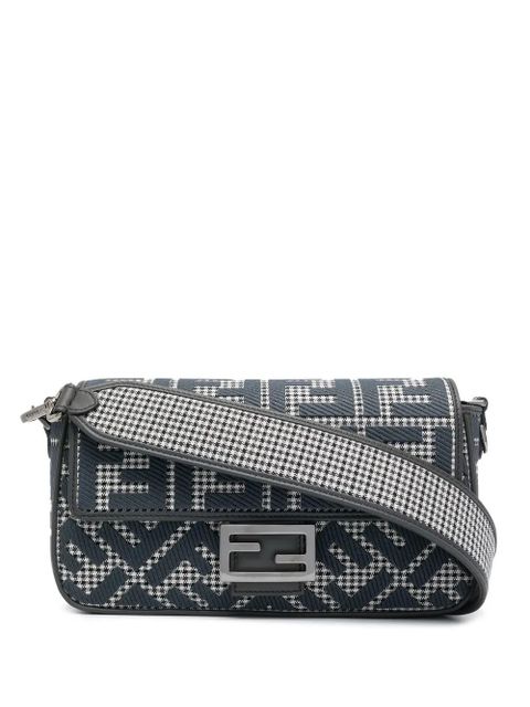 FENDI houndstooth-pattern baguette bag - Neutrals - zdjęcie produktu nr 1