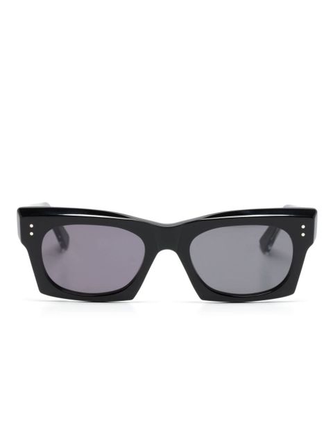 Marni Eyewear logo-engraved square-frame sunglasses - Black - zdjęcie produktu nr 1
