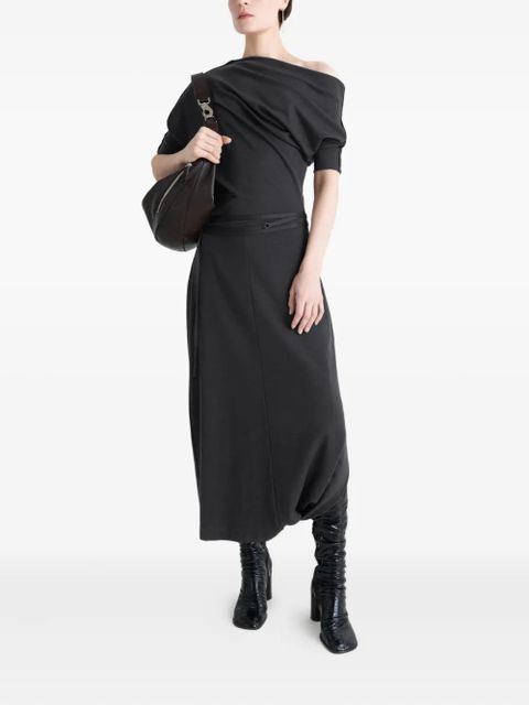 LEMAIRE twisted hem dress - Black - zdjęcie produktu nr 2