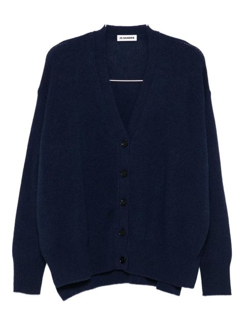 Jil Sander button-front cashmere cardigan - Blue