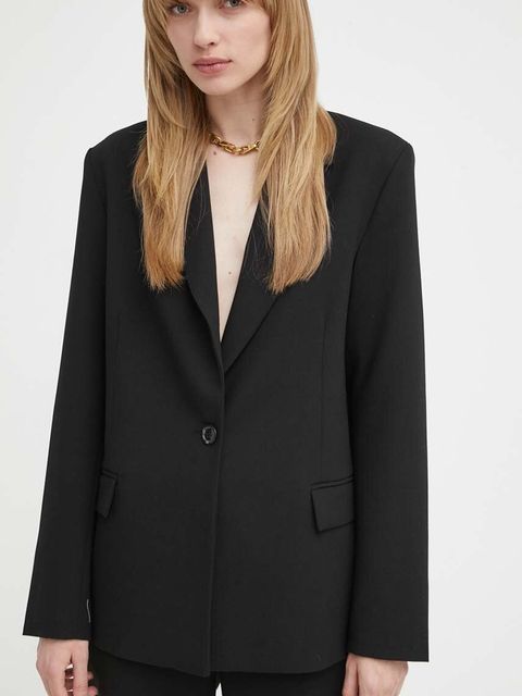 2NDDAY marynarka 2ND Janet - Attired Suiting kolor czarny jednorzędowa gładka 2000115119