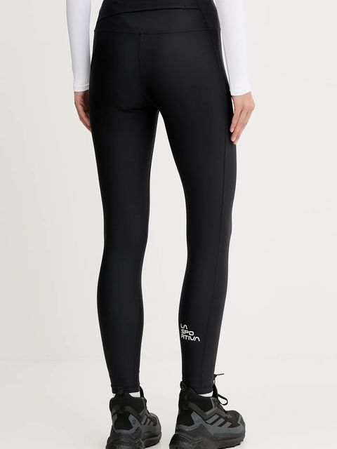 LA Sportiva legginsy treningowe Aerial damskie kolor czarny gładkie ZACG008 - zdjęcie produktu nr 2