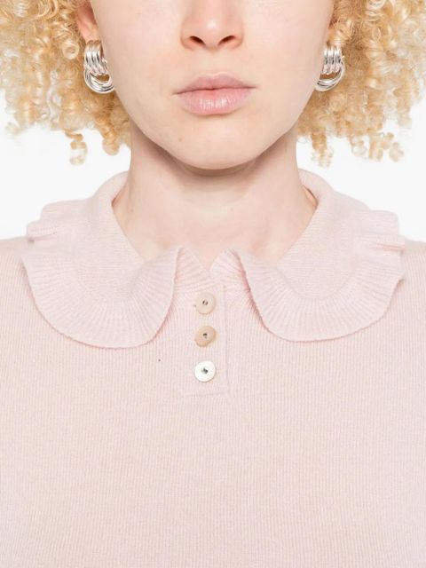 Valentino Garavani ruffled collar sweater - Pink