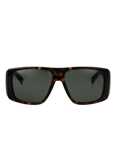 Saint Laurent Eyewear rectangle-frame sunglasses - Brown