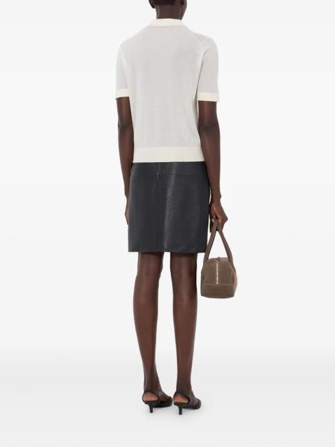 LouLou de Saison Migo ribbed polo shirt - Neutrals