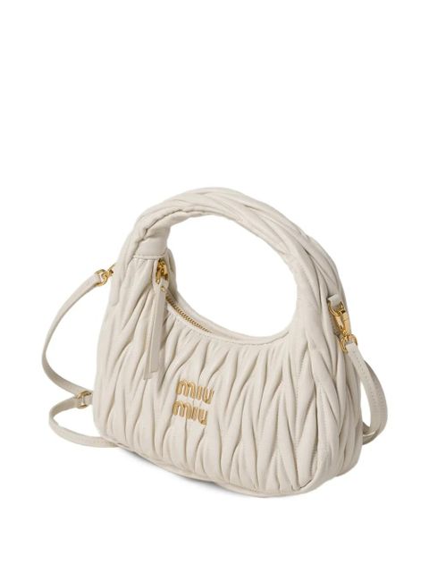 Miu Miu Wander matelassé tote bag - Neutrals