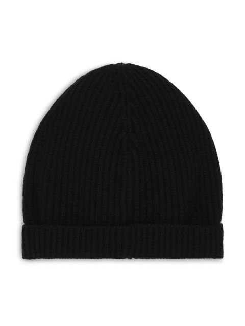 Dolce & Gabbana logo-plaque ribbed beanie - Black - zdjęcie produktu nr 2
