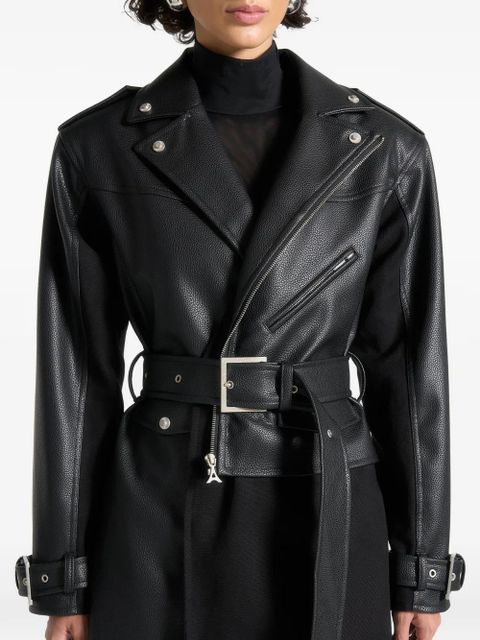 Manière De Voir Aylee belted double-breasted coat - Black