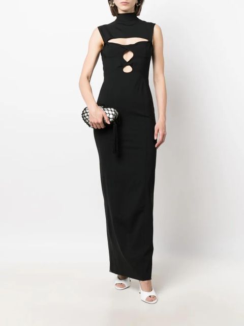 Jacquemus La Robe Palmi cut-out maxi dress - Black