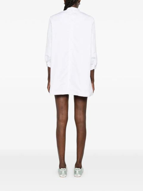 Miu Miu long-sleeve shirt dress - White