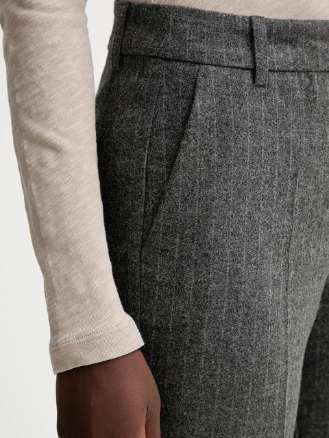 Marc O'Polo spodnie z dodatkiem wełny damskie kolor szary proste high waist 510023710199 - zdjęcie produktu nr 2