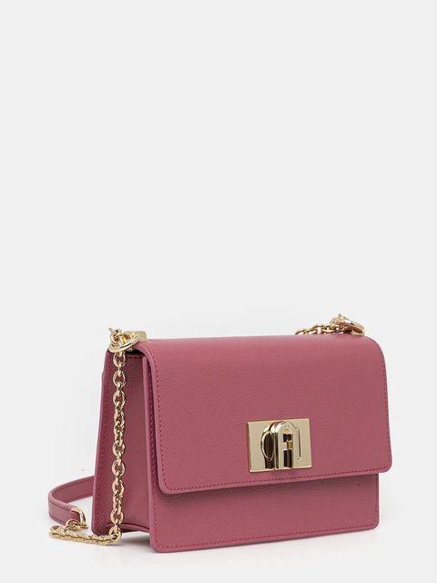 Furla torebka skórzana kolor różowy BAFKACO.ARE000.4147S - zdjęcie produktu nr 2