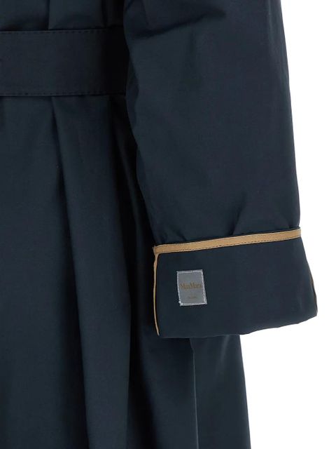 Max Mara MtcUtrench flared belted trench coat - Blue