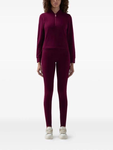 GCDS logo-tape piquet leggings - Pink - zdjęcie produktu nr 2