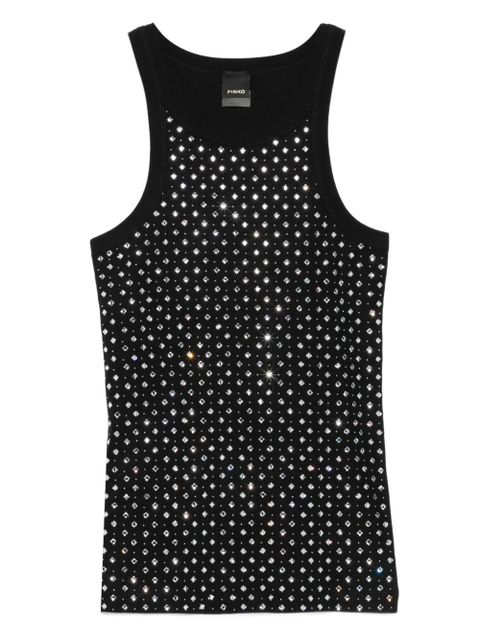 PINKO crystal-embellished tank top - Black - zdjęcie produktu nr 1