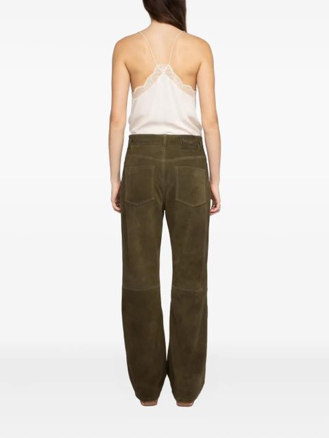 Zadig&Voltaire Evy Heavy panelled suede trousers - Green - zdjęcie produktu nr 2