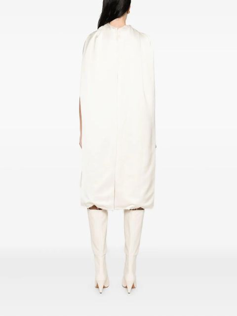 TOTEME raw-edge silk dress - Neutrals