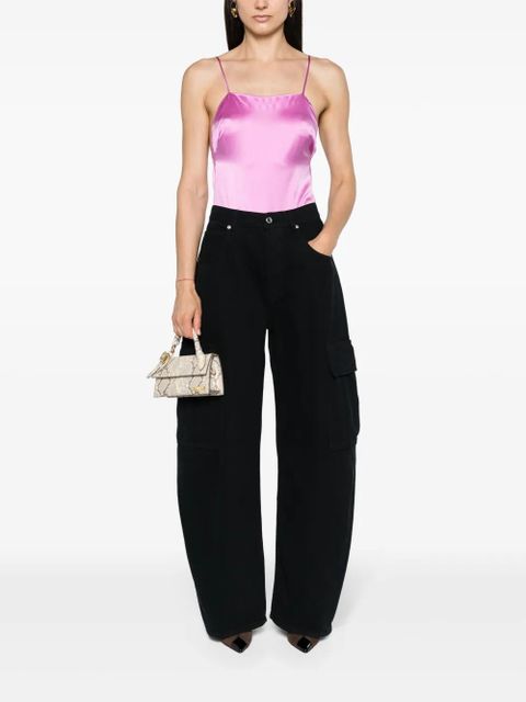 Max Mara square-neck silk bodysuit - Pink - zdjęcie produktu nr 2