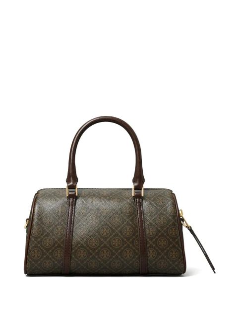 Tory Burch mini T Monogram Barrel tote bag - Brown